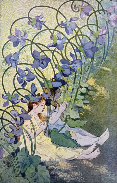 The Violets, Lively Flowers by Firmin Bouisset